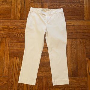 Banana Republic Women's Straight Sloan Pants Size 6 White